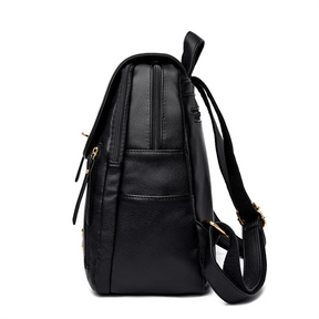 Mochila Feminina de Couro Legítimo Zira