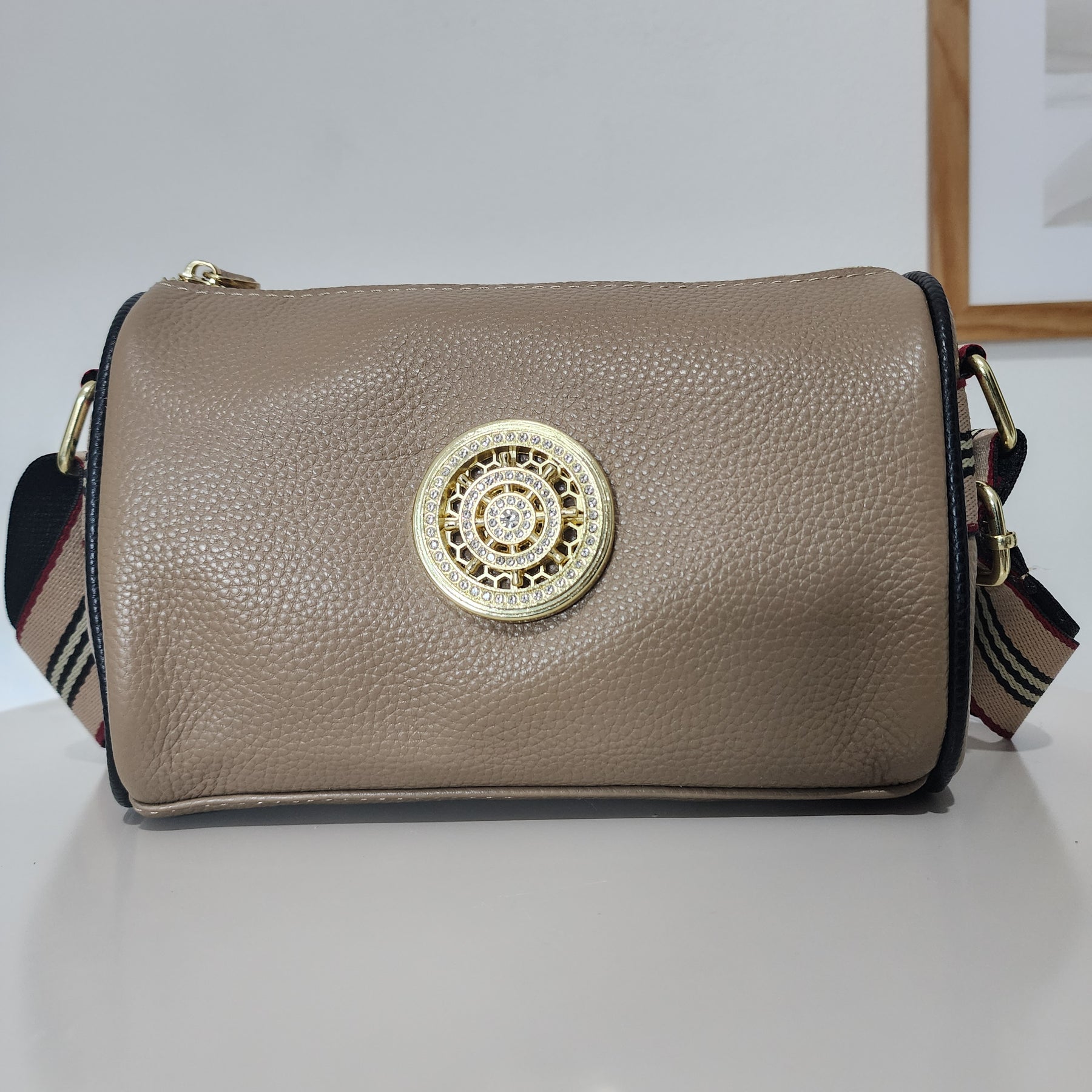 Bolsa Feminina de Couro Legítimo Rose